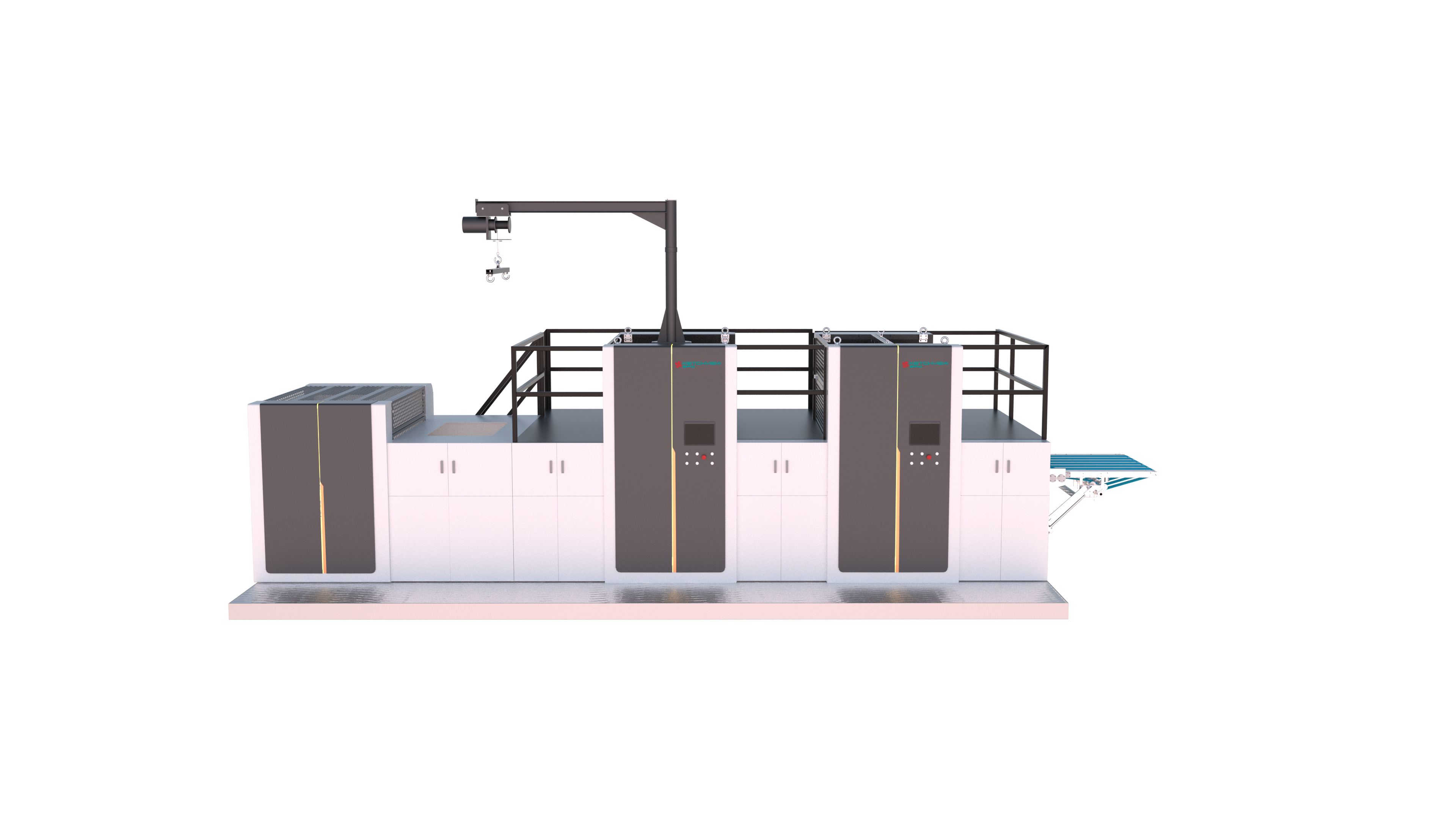 Automatic Screen Printing Cold Foil Stamping/hologram Images Transferring/UV Coating Producing Line