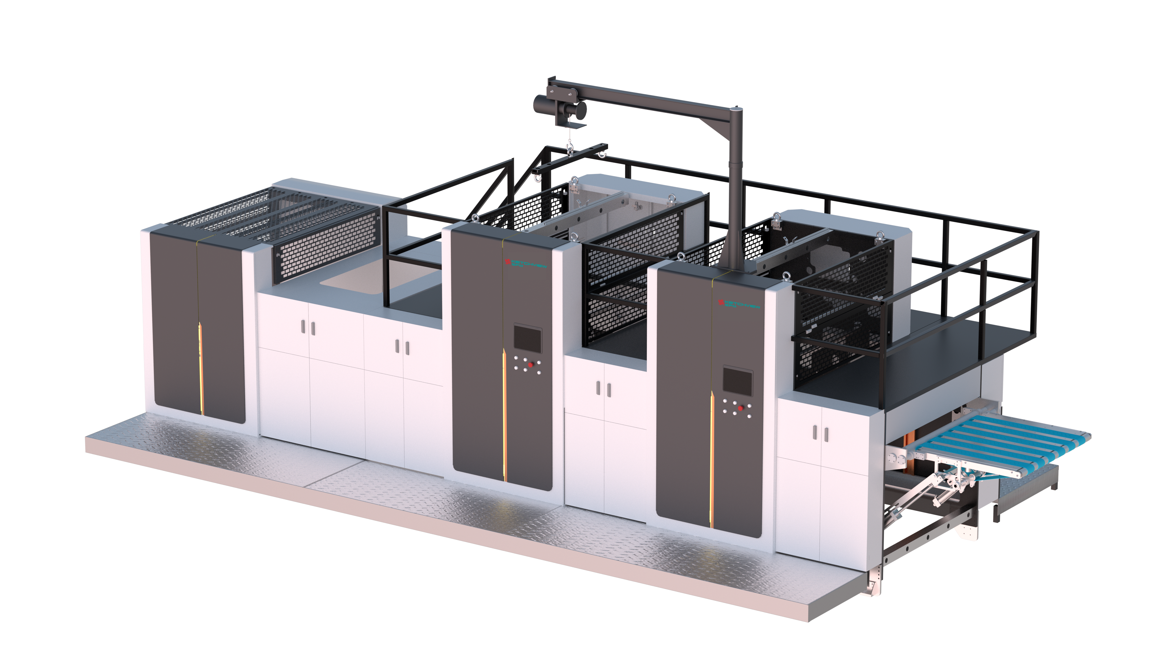 Automatic Screen Printing Cold Foil Stamping/hologram Images Transferring/UV Coating Producing Line