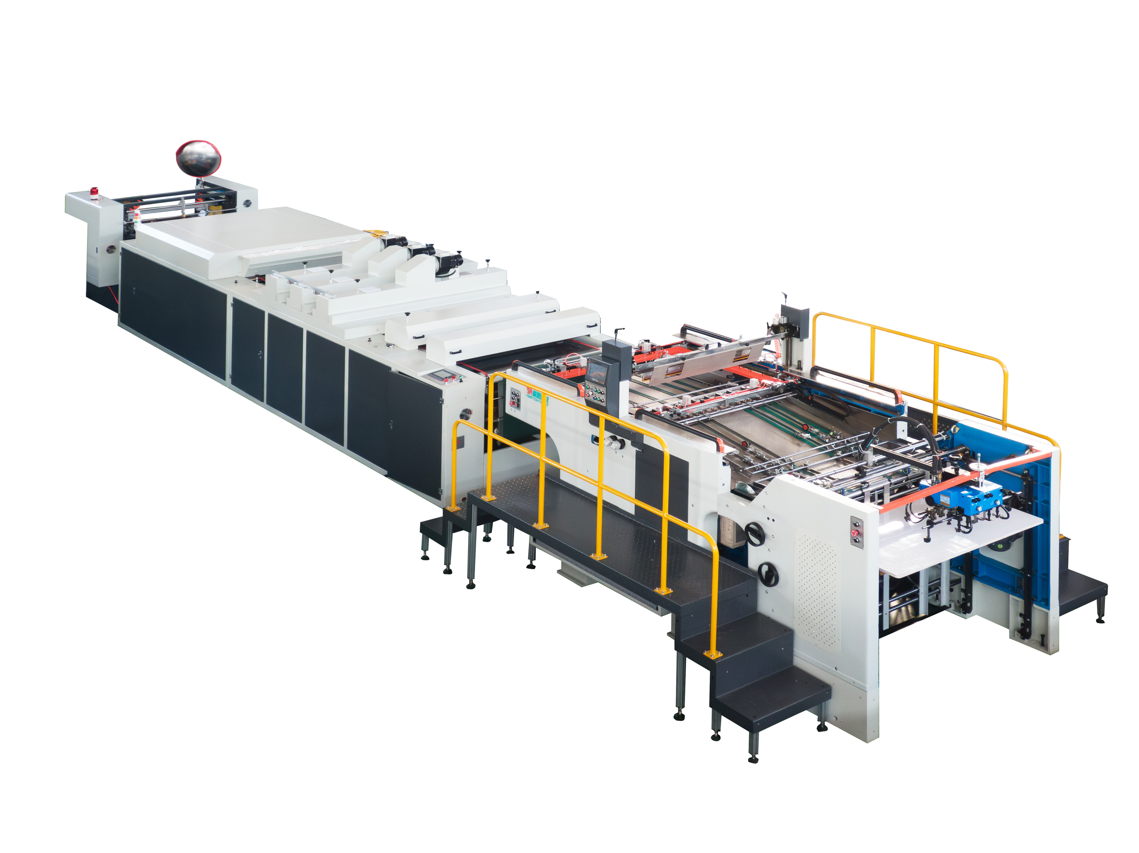 GST1050 Stop Cylinder Screen Printing Spot UV & Cold Foil Stamping Line