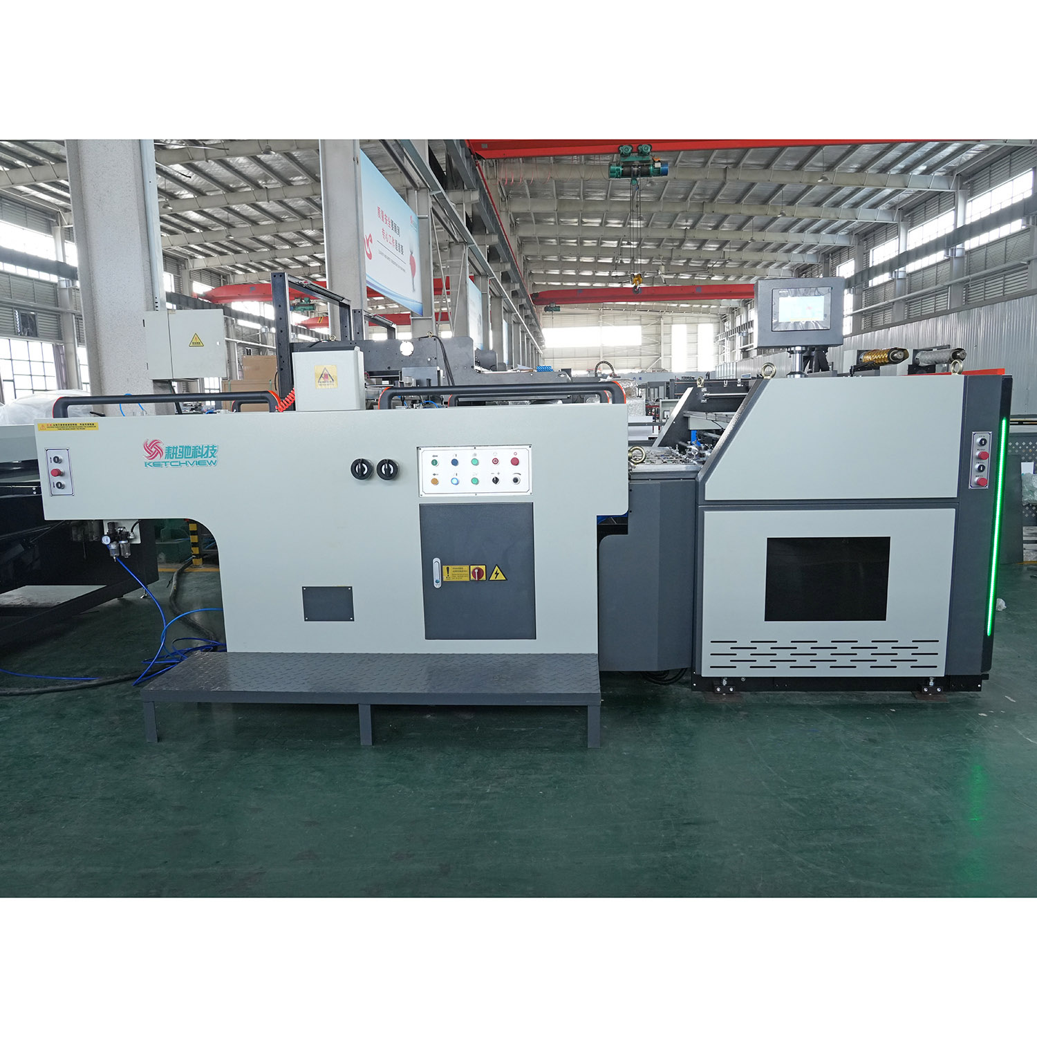GSP Series Full Automatic Swing Cylinder Screen Printing Spot UV Varnish Coating Line