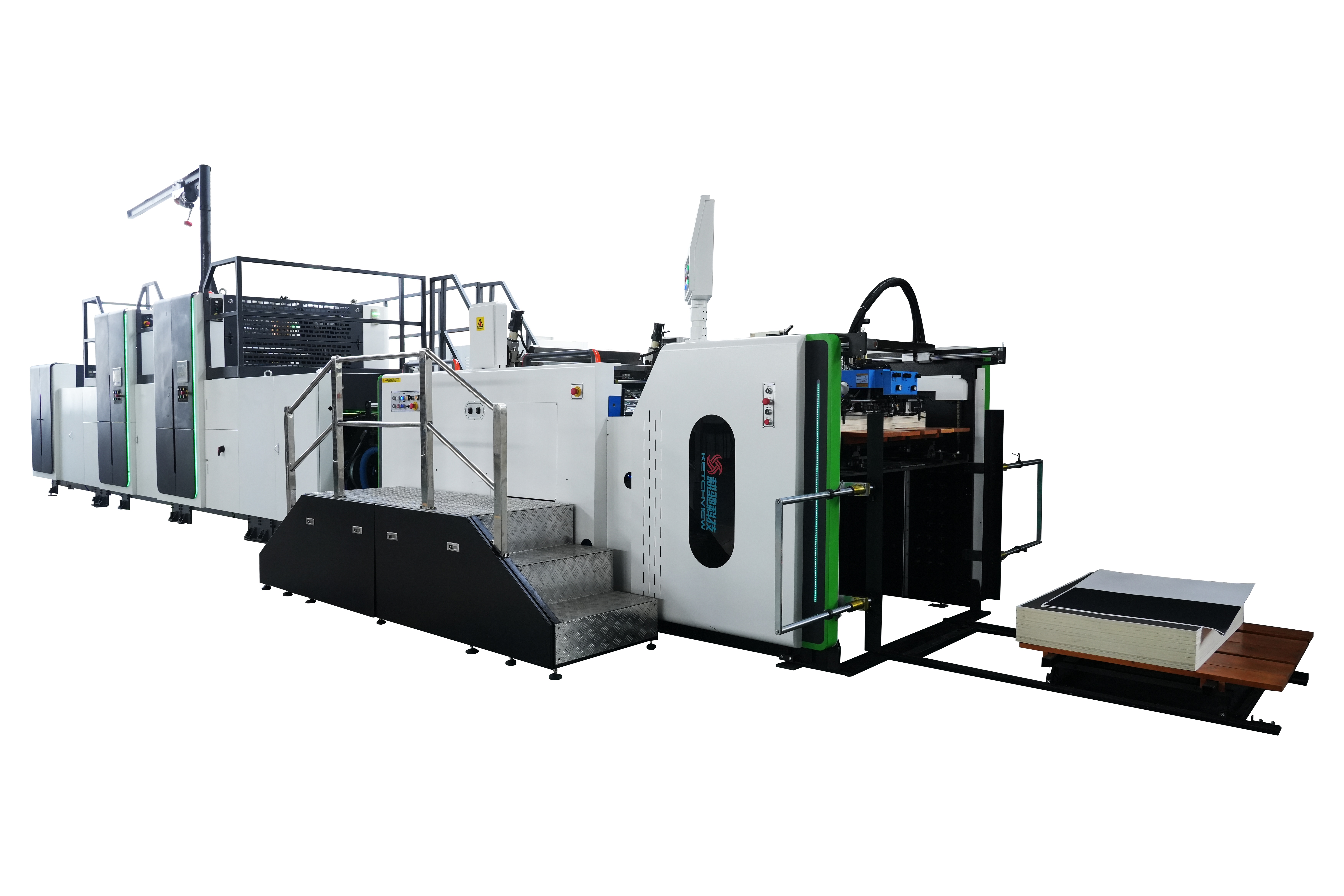 Automatic Screen Printing Cold Foil Stamping/hologram Images Transferring/UV Coating Producing Line